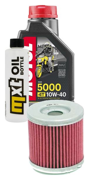 Inspektionspaket 1L 10W-40 + Ölfilter für Derbi Senda Cross City Terra Adventure 125 ccm Bj. 2008 - 2011