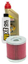 Inspectiepakket 1L 10W-40 + oliefilter voor Derbi Senda Cross City Terra Adventure 125 ccm bouwjaar 2008 - 2011