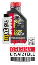 Inspektionspaket 1L 10W-40 + Ölfilter für Derbi Senda Cross City Terra Adventure 125 ccm Bj. 2008 - 2011