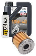 Inspektionspaket 1L 10W-40 + Ölfilter für Derbi Senda Cross City Terra Adventure 125 ccm Bj. 2008 - 2011