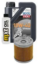 Inspektionspaket 1L 10W-40 + Ölfilter für Derbi Senda Cross City Terra Adventure 125 ccm Bj. 2008 - 2011