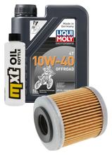Inspektionspaket 1L 10W-40 + Ölfilter für Derbi Senda Cross City Terra Adventure 125 ccm Bj. 2008 - 2011