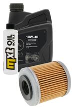 Inspektionspaket 1L 10W-40 + Ölfilter für Derbi Senda Cross City Terra Adventure 125 ccm Bj. 2008 - 2011