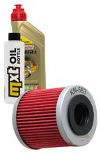 Paquete de inspección 1L 10W-40 con filtro de aceite para Derbi Senda Cross City Terra Adventure 125 ccm Año 2010 - 2013