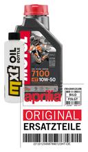 Pacote de Inspeção 1L 10W-50 + Filtro de Óleo para Derbi Senda R Baja 125 ccm Ano. 2006 - 2010