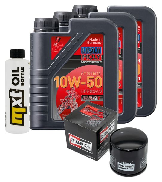Pacchetto di ispezione 3L 10W-50+filtro olio per Ducati Scrambler 400 ccm Anno 2016 - 2017
