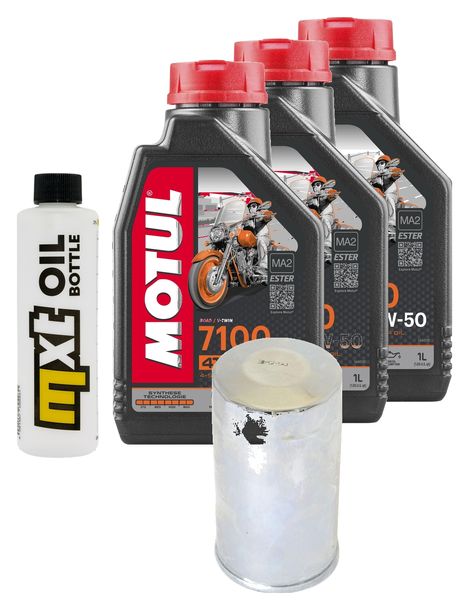 Inspektionspaket 3L 20W-50 + Ölfilter für Harley Davidson FXDWGI EFI Dyna Wide Glide 1340 ccm Bj. 1993 - 1998