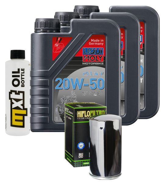 Inspektionspaket 3L 20W-50 + Ölfilter für Harley Davidson FXDWGI EFI Dyna Wide Glide 1340 ccm Bj. 1993 - 1998