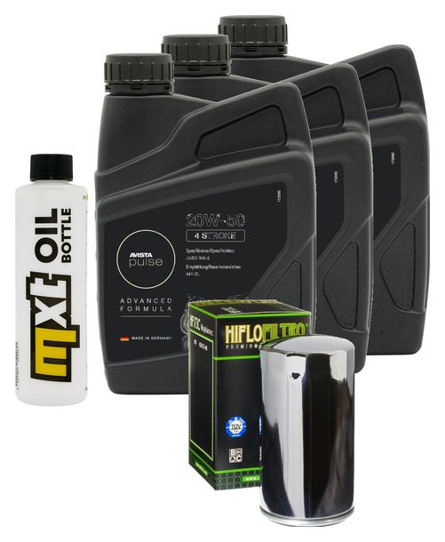 Inspektionspaket 3L 20W-50 + Ölfilter für Harley Davidson FXDWGI EFI Dyna Wide Glide 1340 ccm Bj. 1993 - 1998