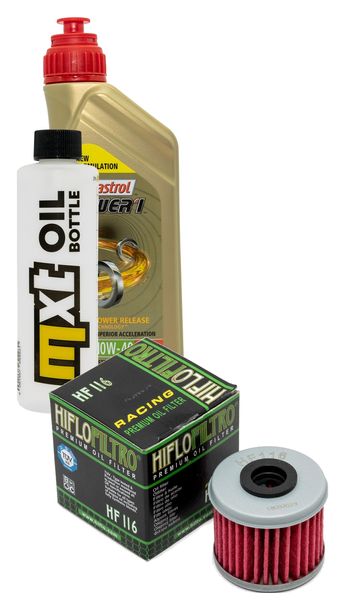 Pacchetto di ispezione 1L 10W-40+filtro olio per Honda CRF R 150 ccm Anno 2010 - 2016
