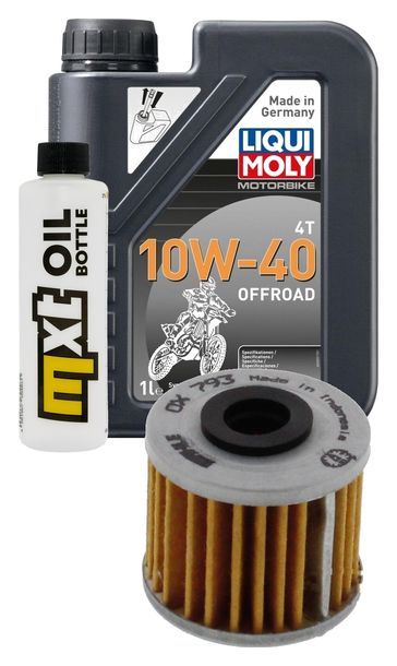 Pacchetto di ispezione 1L 10W-40+filtro olio per Honda CRF R 150 ccm Anno 2010 - 2016