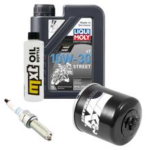 Pacote de Inspeção 1L 10W-30 + Filtro de Óleo + 1x Vela de Ignição para Honda NSS Forza 125 ccm