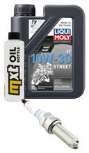 Paquete de inspección 1L 10W-30 + filtro de aceite + 1x bujía para Honda NSS Forza 125 ccm