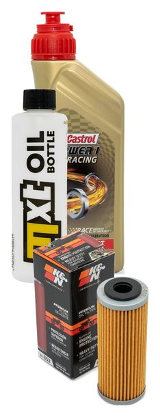 Inspektionspaket 1L 10W-50 + Ölfilter für Husqvarna FC FE, KTM EXC-F Sixdays 250 / 350 ccm Bj. 2016 - 2022