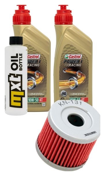 Inspektionspaket 2L 10W-50 + Ölfilter für Hyosung GT R Pro Comet 125 ccm Bj. 2015 - 2016