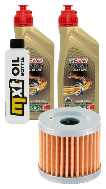 Inspektionspaket 2L 10W-50 + Ölfilter für Hyosung GT R Pro Comet 125 ccm Bj. 2015 - 2016