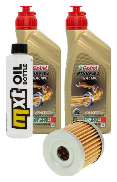 Inspektionspaket 2L 10W-50 + Ölfilter für Hyosung GT R Pro Comet 125 ccm Bj. 2015 - 2016
