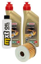 Pacote de Inspeção 2L 10W-50 + Filtro de Óleo para Hyosung GT R Pro Comet 125 ccm Ano. 2015 - 2016
