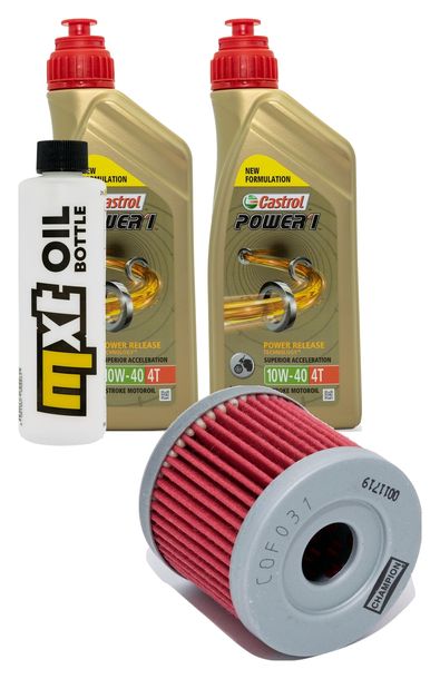 Paquete de inspección 2L 10W-40 y filtro de aceite para Hyosung GV Aguila Classic 125 ccm Año 2009