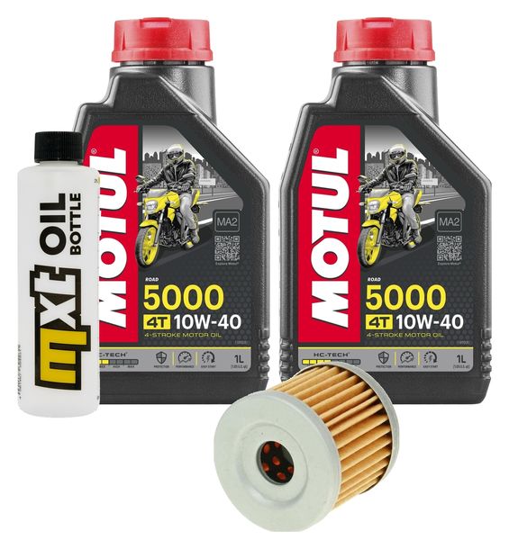 Inspektionspaket 2L 10W-40 + Ölfilter für Hyosung GV Aguila Classic 125 ccm Bj. 2009
