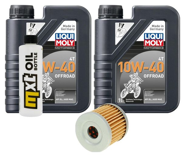 Inspektionspaket 2L 10W-40 + Ölfilter für Hyosung GV Aguila Classic 125 ccm Bj. 2009
