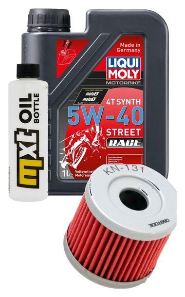 Pacchetto di ispezione 1L 5W-40+filtro olio per Hyosung Karion 125 ccm Anno 2015 - 2016