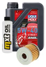 Paquete de inspección 1L 5W-40 con filtro de aceite para Hyosung Karion 125 ccm Año 2015 - 2016