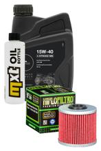 Pacchetto di ispezione 1L 15W-40 + filtro olio + 1x candela per Kawasaki J SE 125 ccm
