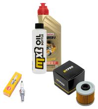 Pacchetto di ispezione 1L 15W-40 + filtro olio + 1x candela per Kawasaki J SE 125 ccm