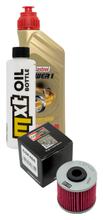 Pacchetto di ispezione 1L 15W-40 + filtro olio + 1x candela per Kawasaki J SE 125 ccm