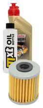 Inspectiepakket 1L 10W-50 + Oliefilter voor Kawasaki KLX 110 ccm Bouwjaar 2010 - 2019