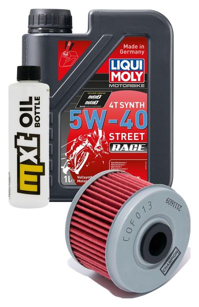 Pacchetto di ispezione 1L 5W-40+filtro olio per Kawasaki KX F 450 ccm Anno 2016