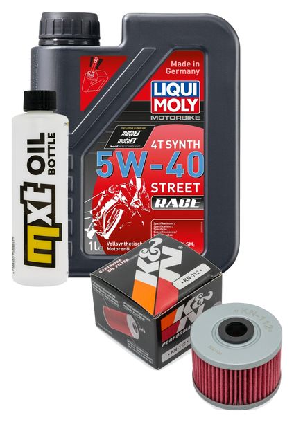 Pacchetto di ispezione 1L 5W-40+filtro olio per Kawasaki KX F 450 ccm Anno 2016