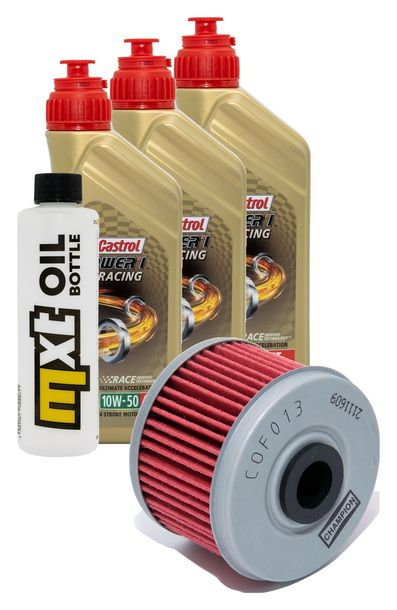 Inspektionspaket 3L 10W-50 + Ölfilter für Kawasaki Z SL 250 ccm Bj. 2015 - 2016