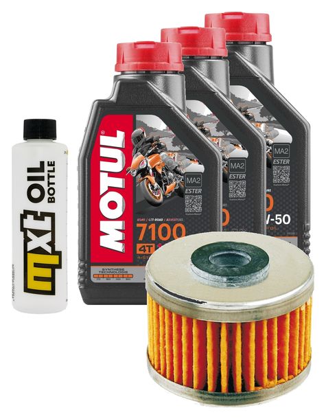 Inspektionspaket 3L 10W-50 + Ölfilter für Kawasaki Z SL 250 ccm Bj. 2015 - 2016