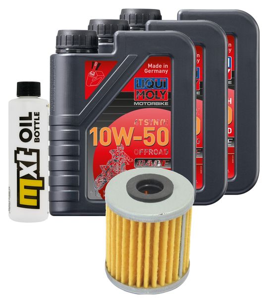 Inspektionspaket 3L 10W-50 + Ölfilter für Kawasaki Z SL 250 ccm Bj. 2015 - 2016