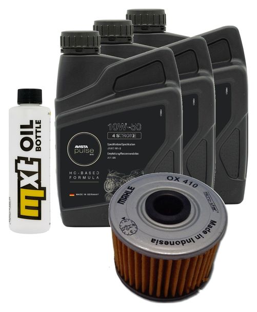 Inspektionspaket 3L 10W-50 + Ölfilter für Kawasaki Z SL 250 ccm Bj. 2015 - 2016