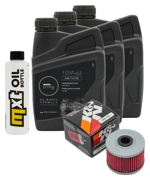 Inspektionspaket 3L 10W-50 + Ölfilter für Kawasaki Z SL 250 ccm Bj. 2015 - 2016