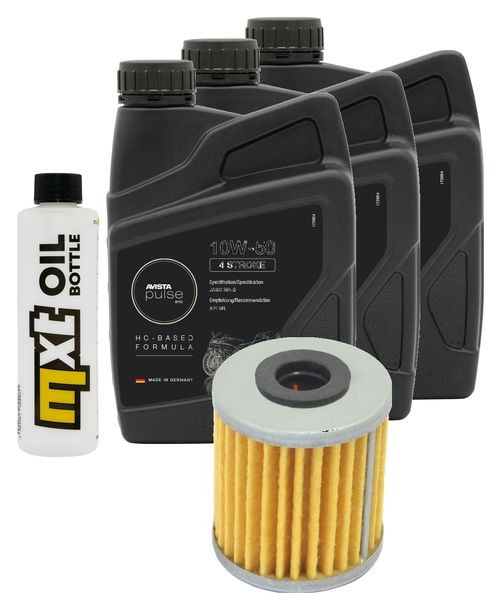 Inspektionspaket 3L 10W-50 + Ölfilter für Kawasaki Z SL 250 ccm Bj. 2015 - 2016