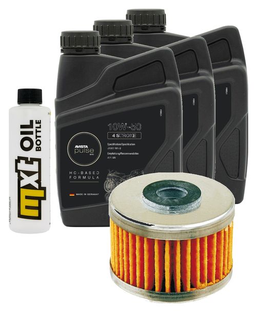 Inspektionspaket 3L 10W-50 + Ölfilter für Kawasaki Z SL 250 ccm Bj. 2015 - 2016