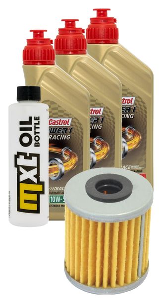 Inspektionspaket 3L 10W-50 + Ölfilter für Kawasaki Z SL 250 ccm Bj. 2015 - 2016