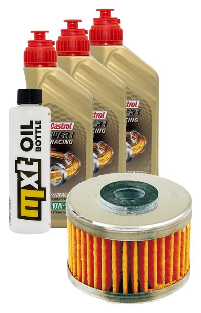 Inspektionspaket 3L 10W-50 + Ölfilter für Kawasaki Z SL 250 ccm Bj. 2015 - 2016