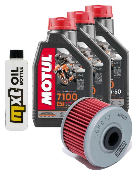 Inspektionspaket 3L 10W-50 + Ölfilter für Kawasaki Z SL 250 ccm Bj. 2015 - 2016