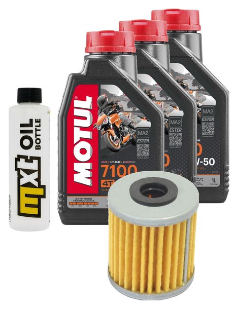 Inspektionspaket 3L 10W-50 + Ölfilter für Kawasaki Z SL 250 ccm Bj. 2015 - 2016