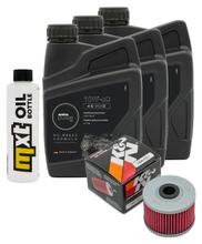 Pacote de Inspeção 3L 10W-50 + Filtro de Óleo para Kawasaki Z SL 250 ccm Ano Modelo 2015 - 2016