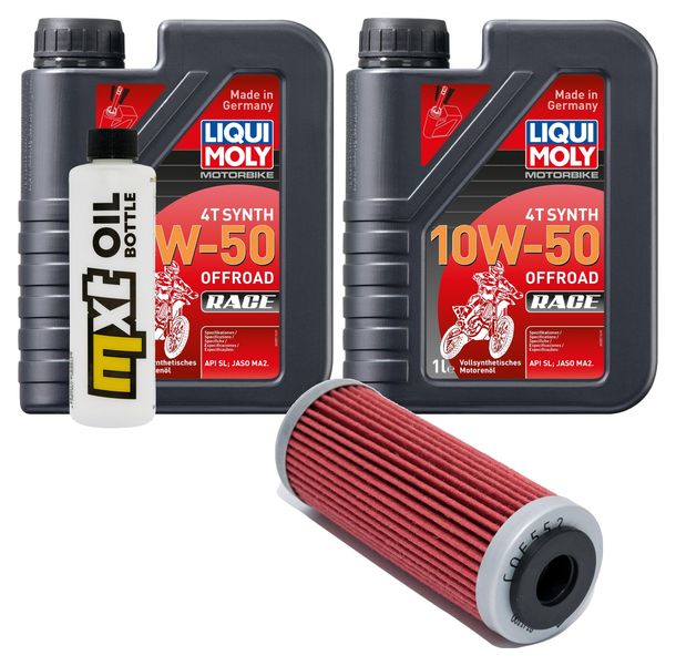 Inspektionspaket 2L 10W-50 + Ölfilter für KTM SX-F Racing 450 ccm Bj. 2016