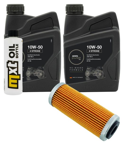 Inspektionspaket 2L 10W-50 + Ölfilter für KTM SX-F Racing 450 ccm Bj. 2016