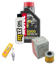 Pacchetto di ispezione 1L 10W-40 + filtro olio + 1x candela per Kymco New Downtown i 125 ccm