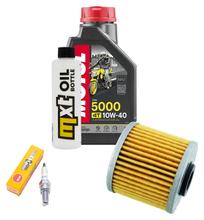 Pacchetto di ispezione 1L 10W-40 + filtro olio + 1x candela per Kymco New Downtown i 125 ccm