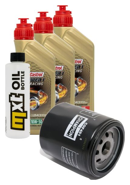 Inspektionspaket 3L 10W-50 + Ölfilter für Moto Guzzi Bellagio Aguila Nera 940 ccm Bj. 2009 - 2013